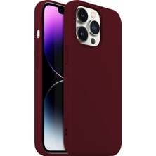 Buff iPhone 14 Pro Max Rubber S Kılıf Wine Red