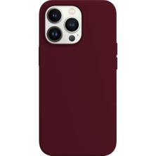 Buff iPhone 14 Pro Max Rubber S Kılıf Wine Red