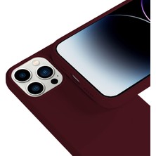 Buff iPhone 14 Pro Max Rubber S Kılıf Wine Red