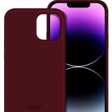 Buff iPhone 14 Pro Max Rubber S Kılıf Wine Red