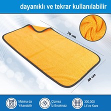 Alpars Süper Emici Microfiber Araç Yıkama ve Kurulama Bezi 40X70 Sarı