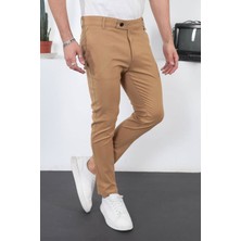 Bay Aygün Bayaygun 011 Dar Kesim Düz Sade Pantolon_taba