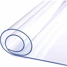 Erksolhome Şeffaf 1,4 mm En: 100 cm Kalın Pvc Masa Örtüsü Koruyucu