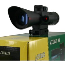 Accurate 3,5-10X40 M8 Zoomlu Tüfek Dürbünü