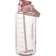 Zethus 2000ML Taşınabilir Su Matarası - Pembe (Yurt Dışından)