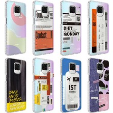 Kılıf Adam Xiaomi Redmi Note 9 Pro Kılıf Airbag Kenarlı Renkli Desenli Silikon  Elegans Kapak
