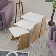 Modilayn 3 Lü Zigon Sehpa Takımı