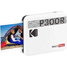 Kodak Mini 3/P300 Retro Akıllı Telefon Fotoğraf Yazıcısı -Siyah