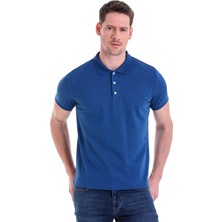 Hatemoğlu Indigo Düz Comfort Fit Pamuk Polo Yaka Tişört