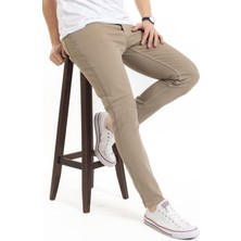 Mutlu City Yeni Sezon Erkek Denim Slim Fit Likralı Kot Jean Pantolon 2165-VIZON