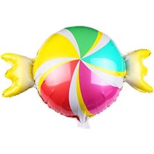 Kidspartim Rengarenk Şeker Folyo Balon
