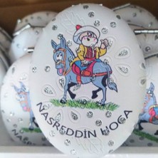 Mask Nasreddin Hoca Kapaklı Büyüteçli Cep El Çanta Aynası