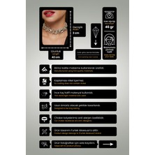 Furtek Aksesuar Kadın Çok Çeşit Model Zirkon Taşlı Pırlanta Gümüş Kolye Abiye Düğün Nişan Gelin Gerdanlık Choker