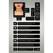 Furtek Aksesuar Kadın 6 Sıra Model Zirkon Taşlı Gümüş Pırlanta Düğün Nişan Gelin Abiye Tasma Gerdanlık Kolye Choker