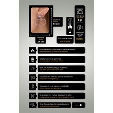 Furtek Aksesuar Kadın Pembe Papyon Kalp Model Kristal Zirkon Taşlı Günlük Küpe Modeli Abiye Elbise Sevgililer Günü