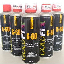 Goldfix Nebiyan G-60 Koruyucu, Pas Sökücü ve Yağlayıcı Yağlayıcı Sprey 1 Adet 400ML