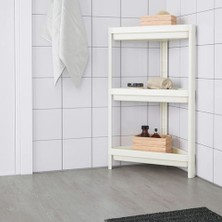 IKEA Banyo Raf Ünitesi Beyaz Pratik Raf Ünitesi 33X33X71 cm