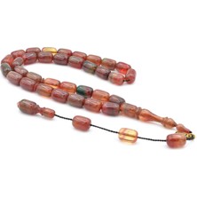 Murty99 Fares Imzalı Kapsül Kesim Karışık Renk Sıkma Kehribar Tesbih