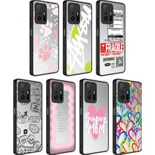 Fibaks Xiaomi Mi 11T Kılıf Aynalı Kamera Korumalı Renkli Desenli Mirror Kapak