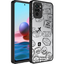 Fibaks Xiaomi Redmi Note 10 Kılıf Aynalı Kamera Korumalı Renkli Desenli Mirror Kapak