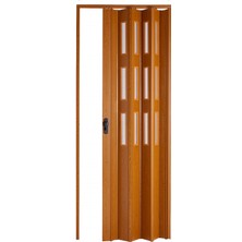 Sarpaş Akordiyon Kapı 177x194 Meşe Camlı 12 mm Katlanır Akordeon PVC