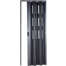 Sarpaş Akordiyon Kapı 102x183 Karaağaç Camlı 12 mm Katlanır Akordeon PVC