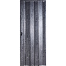 Sarpaş Akordiyon Kapı 87x190 Karaağaç Camsız 12 mm Katlanır Akordeon PVC