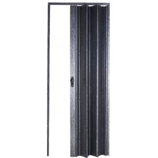 Sarpaş Akordiyon Kapı 87x190 Karaağaç Camsız 12 mm Katlanır Akordeon PVC