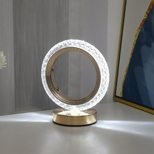 Torima LW-24 Şarjlı Yuvarlak Kristal Elmas Masa Lambası Akrilik Led Gece Lambası