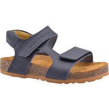 Kids A More Zoey Çift Cırtlı Deri Unisex Çocuk Sandalet Lacivert