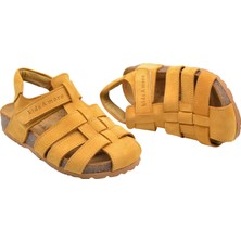 Kids A More Lino Unisex Deri Çocuk Sandalet Cat Rengi