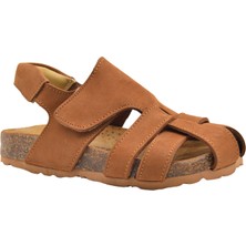 Kids A More Arezzo Unisex Deri Çocuk Sandalet Taba