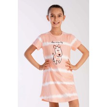Vienetta Pamuklu Kız Çocuk Kısa Kol Gecelik
