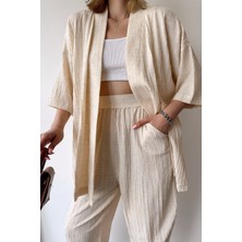Foremia Kimono Takım-Bej