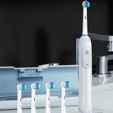 Mezigarc 12 Adet Oral B Uyumlu Şarjlı Diş Fırçaları Uyumlu   Ağız Bakım Yedek Fırça Başlık Seti