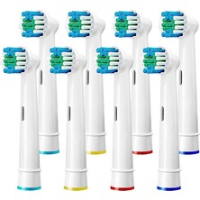 Mezigarc 8 Adet Oral B Uyumlu Şarjlı Diş Fırçası Uyumlu   Ağız Bakım Hijyenik Yedek Fırça Başlığı