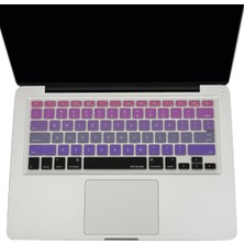 McStorey Macbook Air Pro Klavye Koruyucu (US-ABD İngilizce) Ombre (Eski USB'li Model 2008-2017) ile Uyumlu