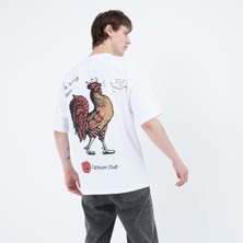 The Rope Rope Oversize Baskılı Tshirt 23001