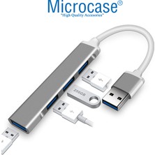 Microcase Slim Kasa 3.0 4 Port Usb Girişli Usb Çoğaltıcı 4 USB Girişli Alüminyum Çoklayıcı AL3789