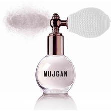 MUJGAN Parfüm Şekilli Sprey Simli Pudra Beyaz