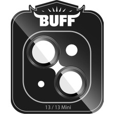 Buff iPhone 13 / 13 Mini Kamera Metal Lens Koruyucu Black