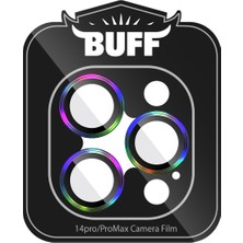 Buff iPhone 14 Pro Max / 14 Pro Kamera Metal Lens Koruyucu Colorful