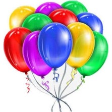 Kidspartim 100 Lü Metalik Karışık Renk Balon 12 Inç
