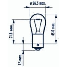 Narva Cg 17635 12V 21W 1141 Ampul