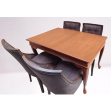 Bengi Ticaret Masa Klasik 90006 Sandalye Yarım Kolçak Tk Model Kayın Aslan Ayak Ceviz El yapım