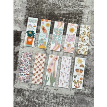 Paytak Moda Groovy Renkli Tasarım Karışık 10 Adet Kitap Ayraç Seti PYTKAYRAC76