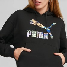 Puma Classics Logo Infill Kadın Siyah Sweatshirt (539501-01)