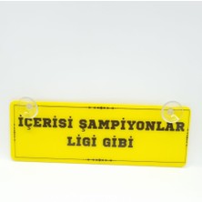 Cybill Store Içerisi Şampiyonlar Ligi Gibi Vantuzlu Dekor Pleksi Plaka