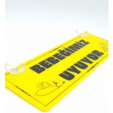 Cybill Store Bebeğimiz Uyuyor Vantuzlu Dekor Pleksi Plaka Bebek Çocuk