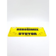 Cybill Store Bebeğimiz Uyuyor Vantuzlu Dekor Pleksi Plaka Bebek Çocuk